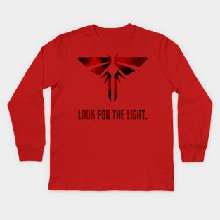 TLOU - Red and black design Kids Long Sleeve T-Shirt